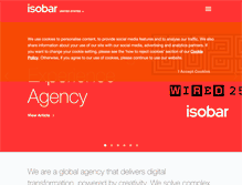 Tablet Screenshot of isobar.com